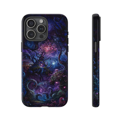 Trippy Psychedelic Alien Landscape Phone Case - Vibrant Abstract Design for iPhone, Samsung Galaxy and Google Pixel Devices