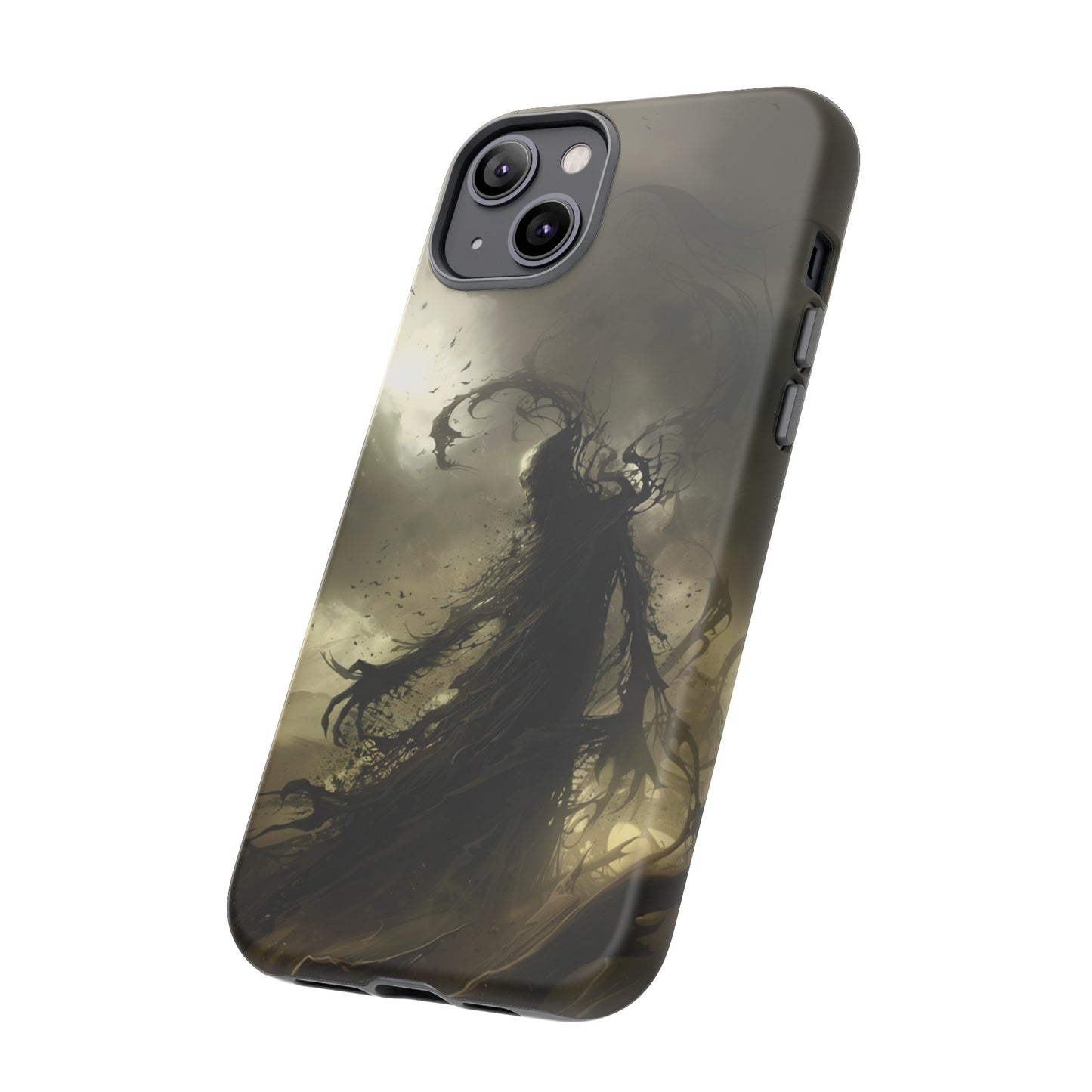 Dark Spirit Phone Case – Grim Reaper Haunting Design for iPhone, Samsung Galaxy, and Google Pixel Devices