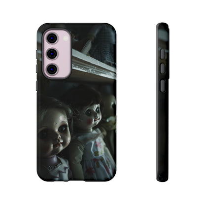 Creepy Dolls Phone Case – Eerie Vintage Doll Design for iPhone, Samsung Galaxy, and Google Pixel Devices