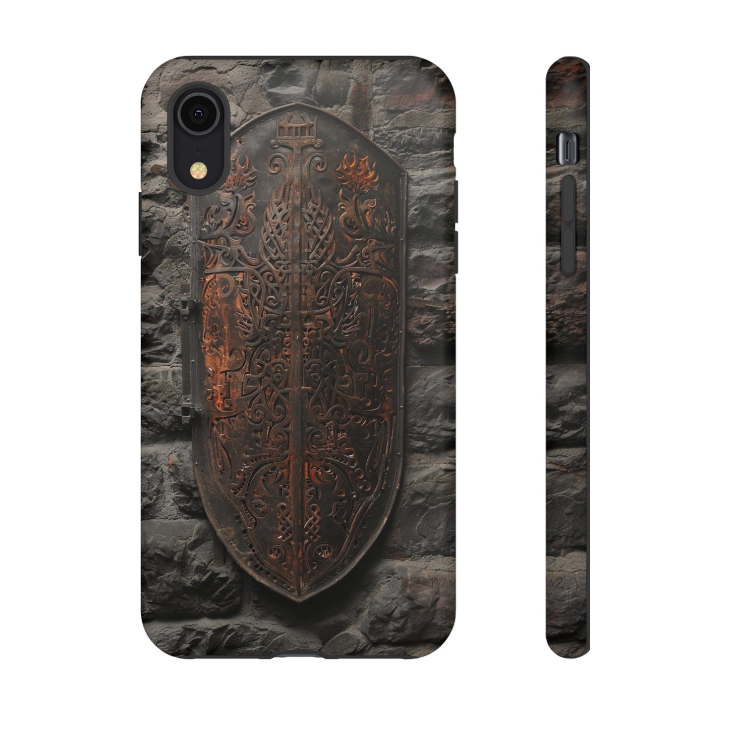 Medieval Shield Phone Case - Ornate Ancient Armor Design for iPhone and Samsung Galaxy Devices