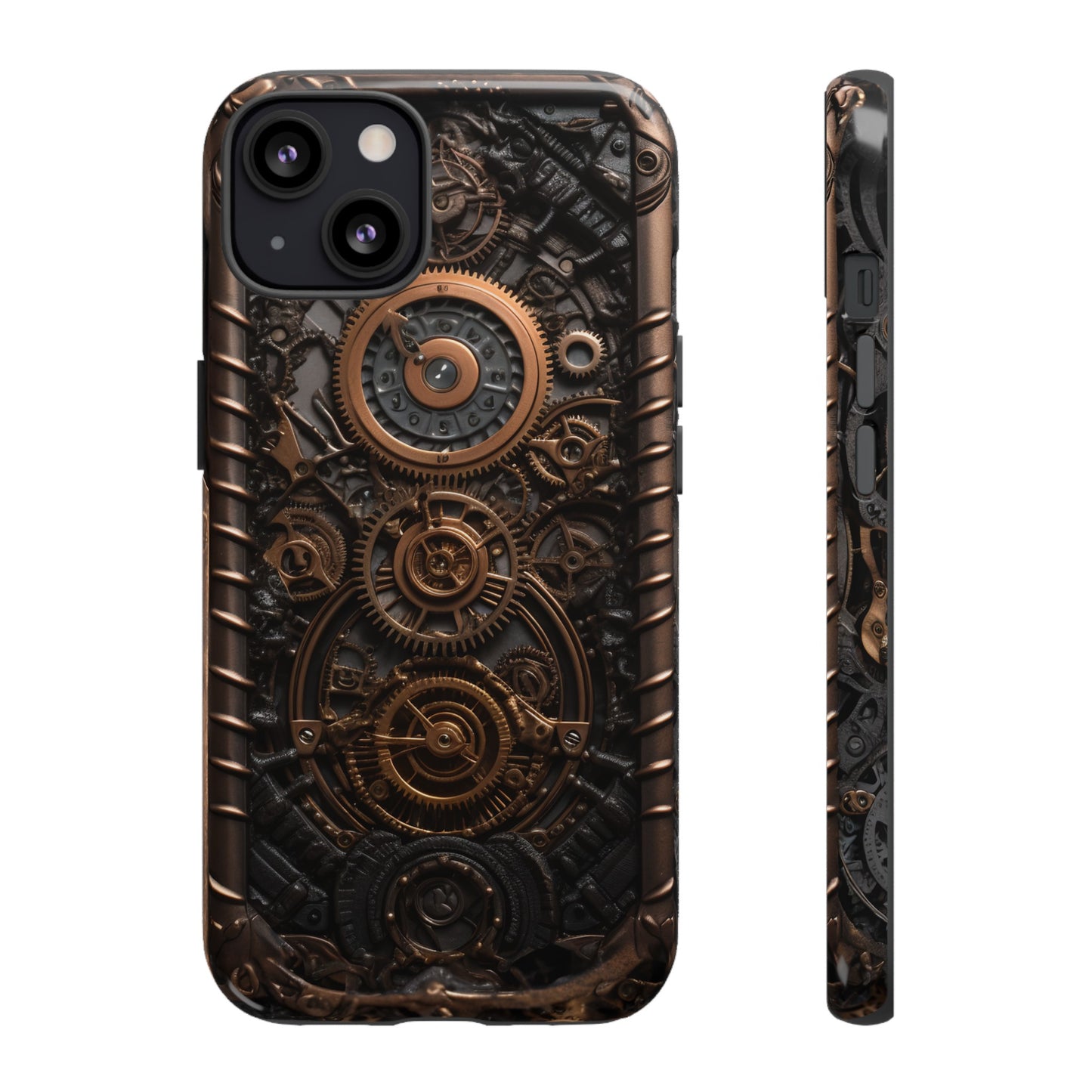 Gearworks 2 Phone Case – Steampunk Victorian Design with Gears and Clockwork for iPhone, Samsung Galaxy, and Google Pixel Devices