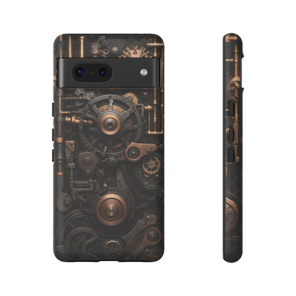 Steampunk Machine Phone Case – Victorian Gears Design for iPhone, Samsung Galaxy, and Google Pixel Devices