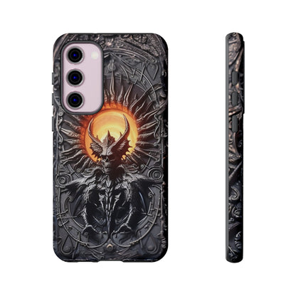 Skeletal Demonic King Phone Case – Ornate Gothic Design for iPhone, Samsung Galaxy, and Google Pixel Devices