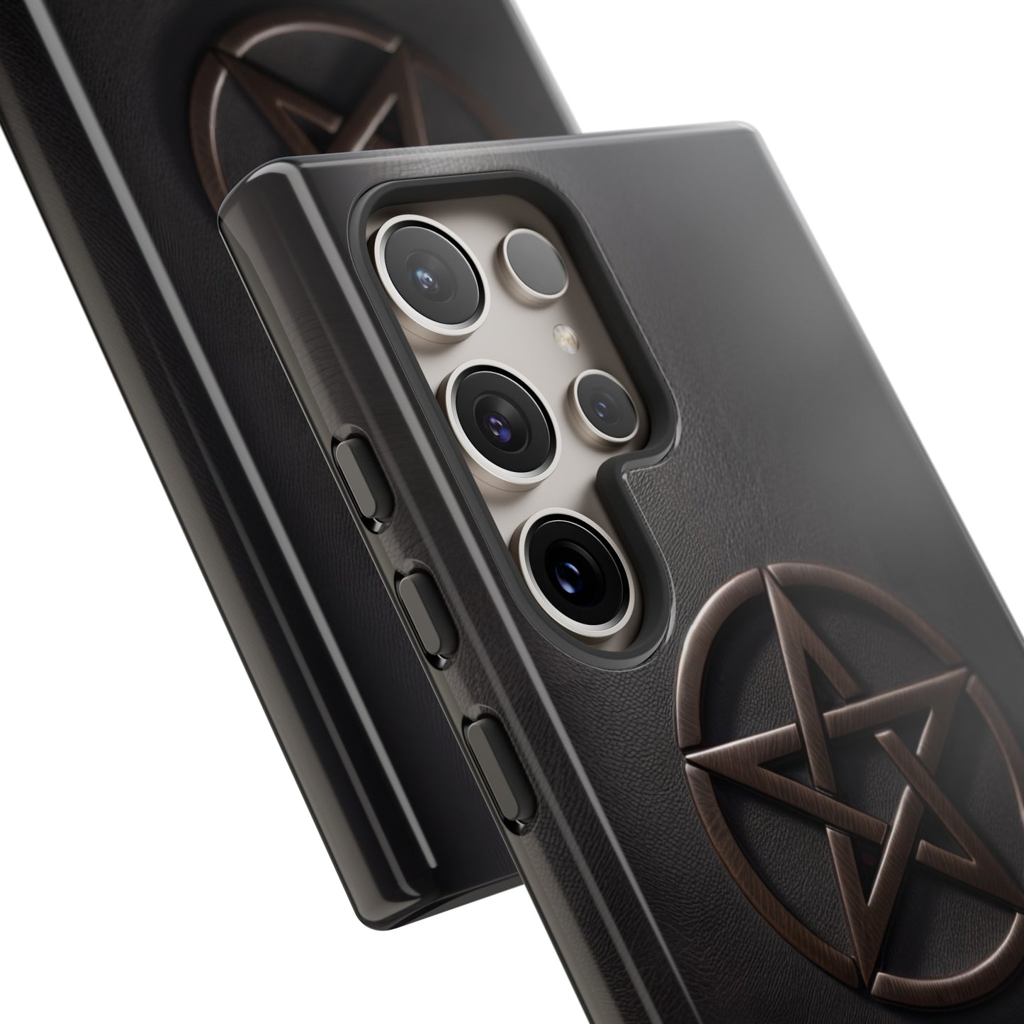 Simple Pentacle Tough Phone Case – Witchcraft Pentagram Design for iPhone, Samsung Galaxy, and Google Pixel Devices