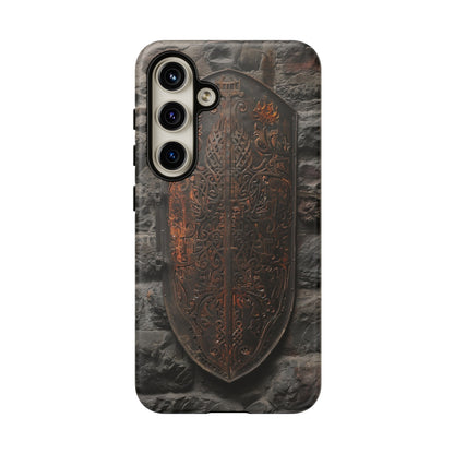 Medieval Shield Phone Case - Ornate Ancient Armor Design for iPhone and Samsung Galaxy Devices