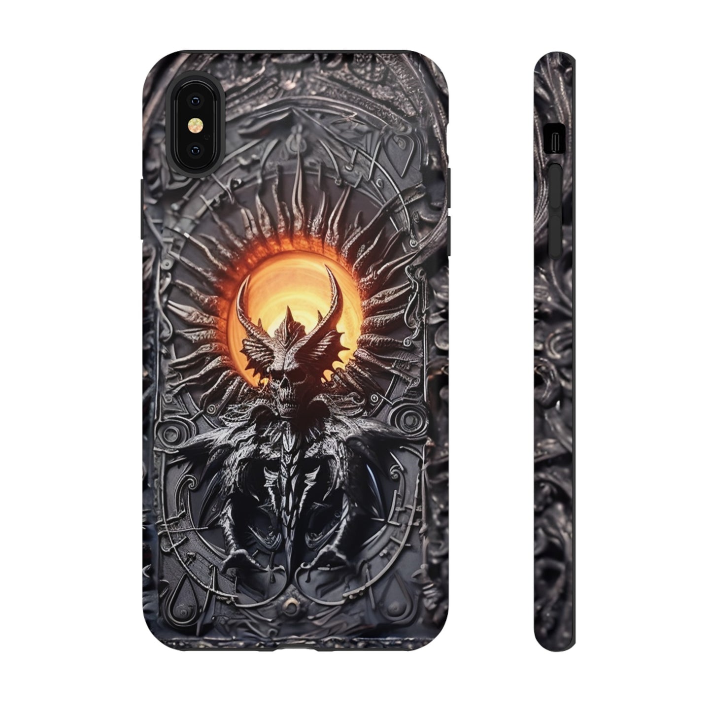 Skeletal Demonic King Phone Case – Ornate Gothic Design for iPhone, Samsung Galaxy, and Google Pixel Devices