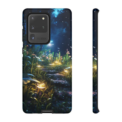 Fireflies in the Forest Tough Phone Case – Enchanting Summer Night Design for iPhone, Samsung Galaxy, and Google Pixel Devices