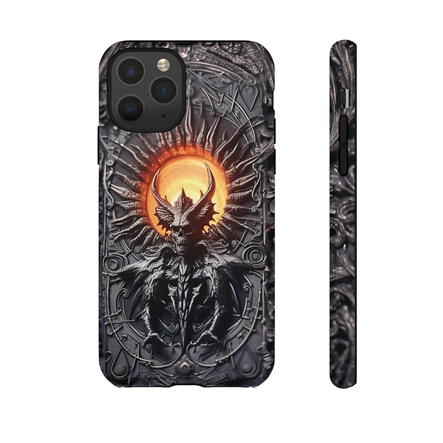 Skeletal Demonic King Phone Case – Ornate Gothic Design for iPhone, Samsung Galaxy, and Google Pixel Devices