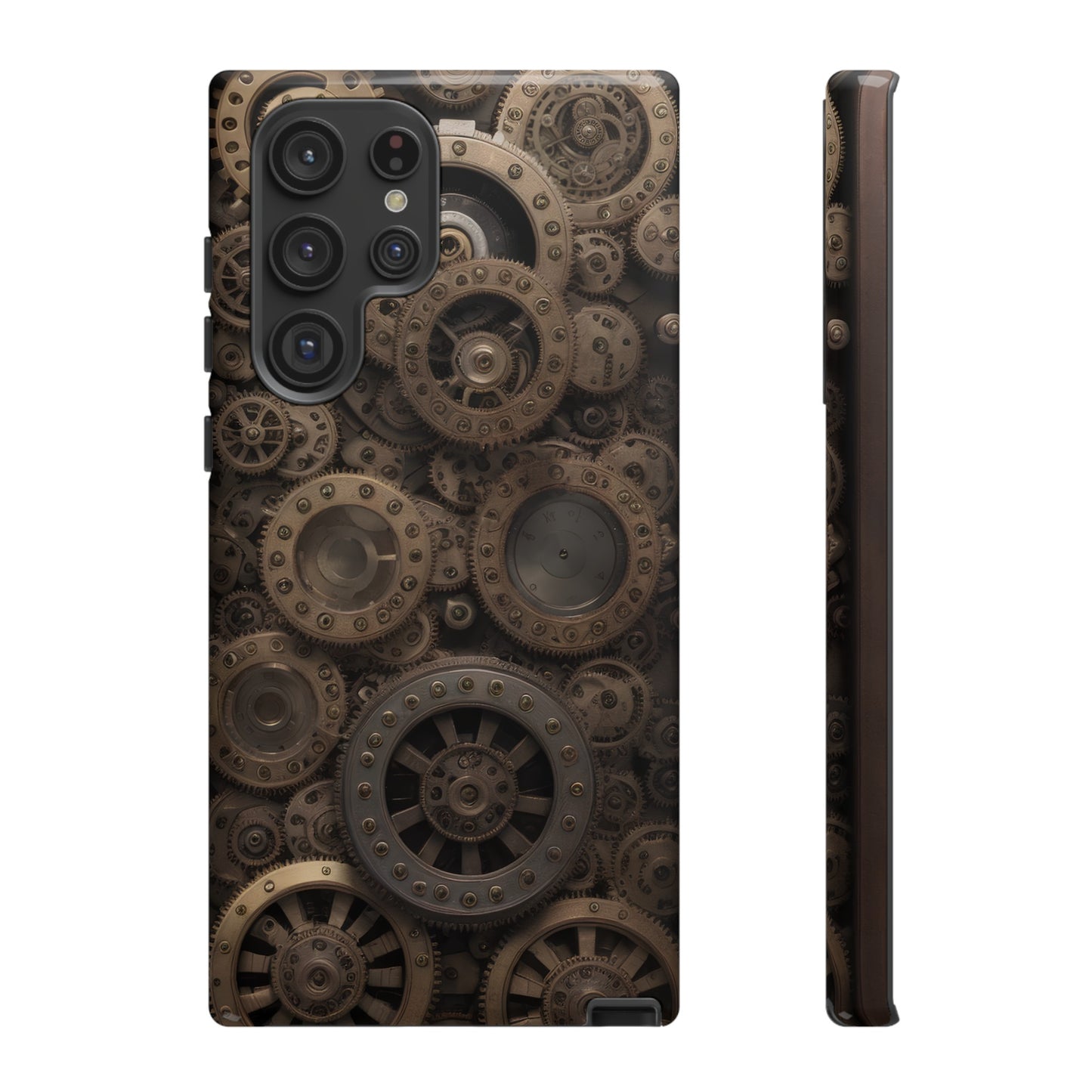 Gearworks 3 Phone Case – Steampunk Victorian Design with Gears and Clockwork for iPhone, Samsung Galaxy, and Google Pixel Devices