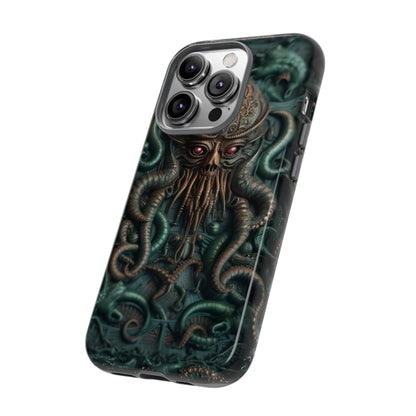 Nameless Dread Tough Phone Case – Lovecraftian Tentacle Horror Design for iPhone, Samsung Galaxy, and Google Pixel Devices