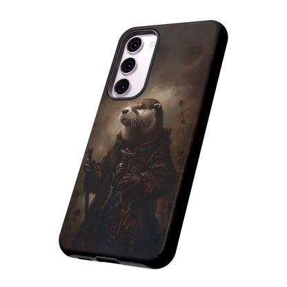 Noble Otter King Phone Case - Vintage Gothic Animal Art Design for iPhone, Samsung Galaxy, and Google Pixel Devices