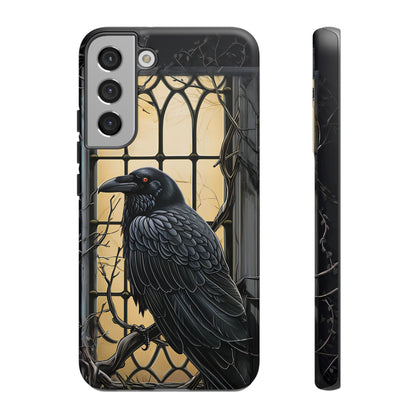 The Raven Phone Case – Edgar Allan Poe Inspired Gothic Design for iPhone, Samsung Galaxy, and Google Pixel Devices