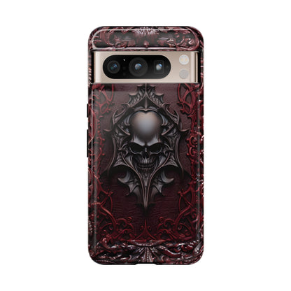 Vampiric Tough Phone Case – Gothic Skull Vampire Design for iPhone, Samsung Galaxy, and Google Pixel Devices