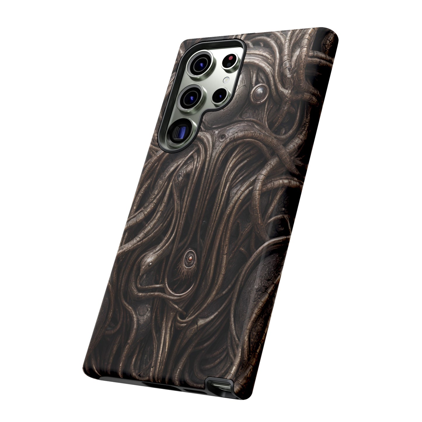 Biomechanical Horror 4 Phone Case – Futuristic Alien Design for iPhone, Samsung Galaxy, and Google Pixel Devices