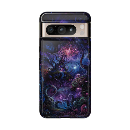 Trippy Psychedelic Alien Landscape Phone Case - Vibrant Abstract Design for iPhone, Samsung Galaxy and Google Pixel Devices