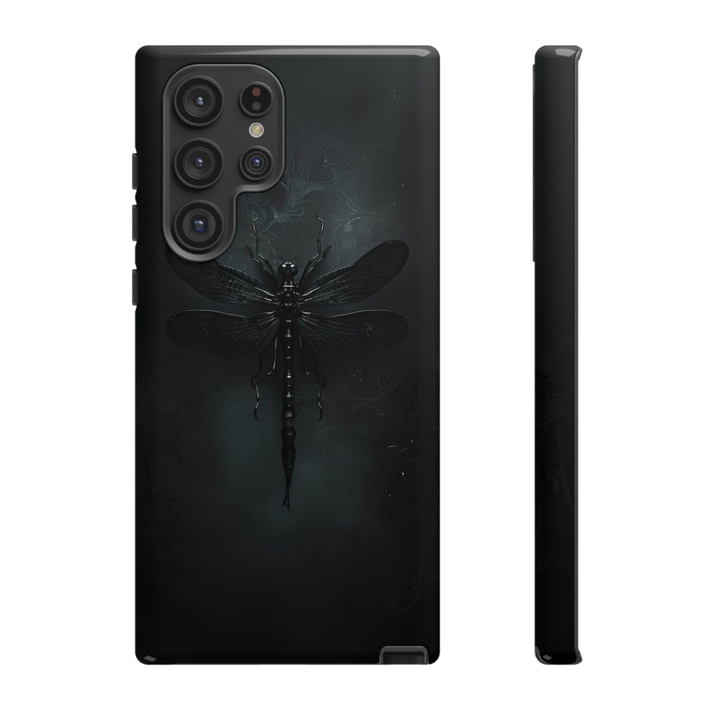 Gothic Dragonfly Phone Case – Dark Elegance Design for iPhone, Samsung Galaxy, and Google Pixel Devices