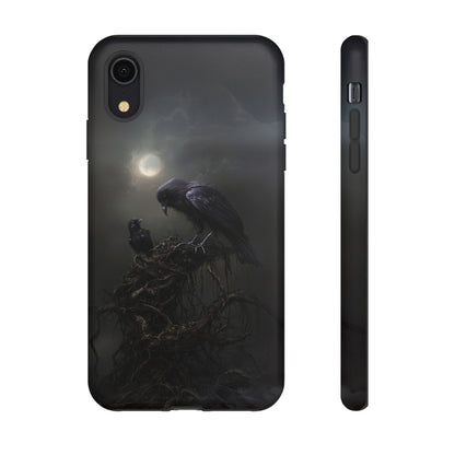 Gothic Raven Phone Case - Dark Crow Art for iPhone, Samsung Galaxy, and Google Pixel Devices