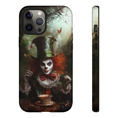 Mad Hatter Gothic Fantasy Phone Case - Dark Wonderland Design for iPhone, Samsung Galaxy, and Google Pixel Devices