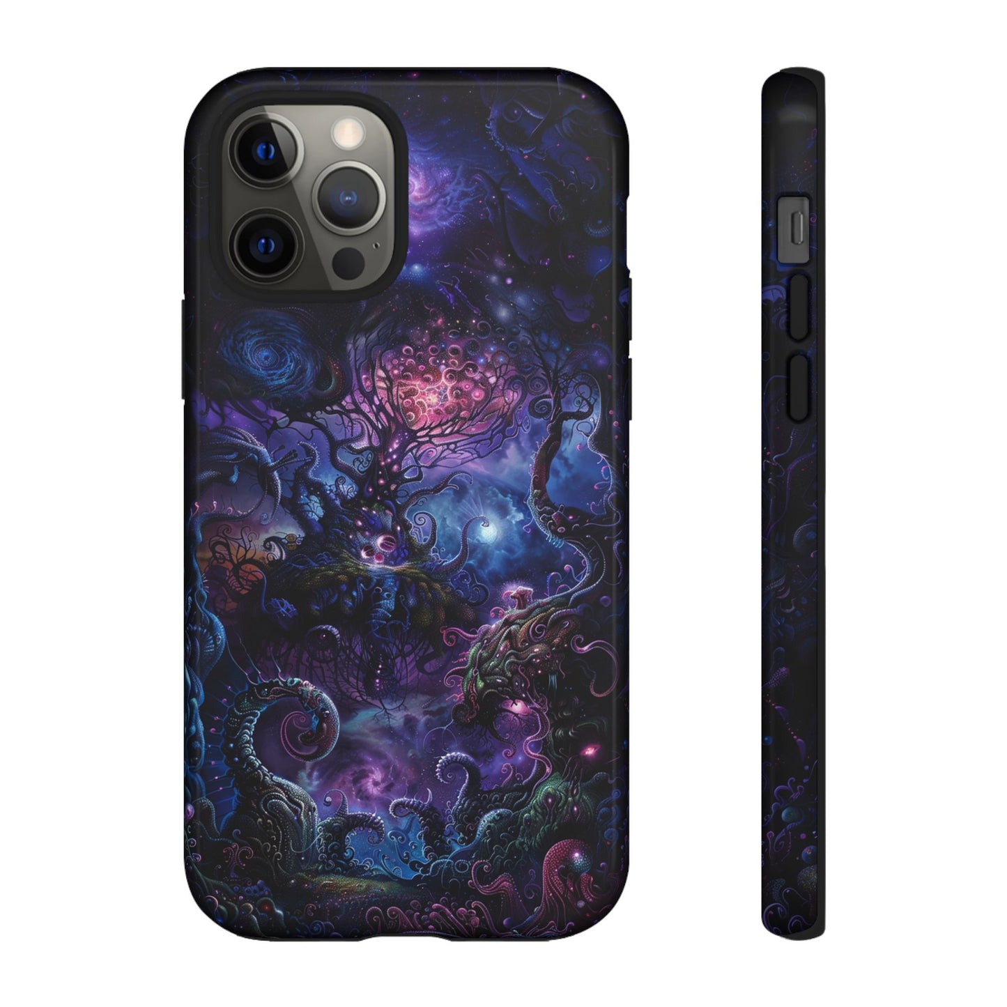 Trippy Psychedelic Alien Landscape Phone Case - Vibrant Abstract Design for iPhone, Samsung Galaxy and Google Pixel Devices