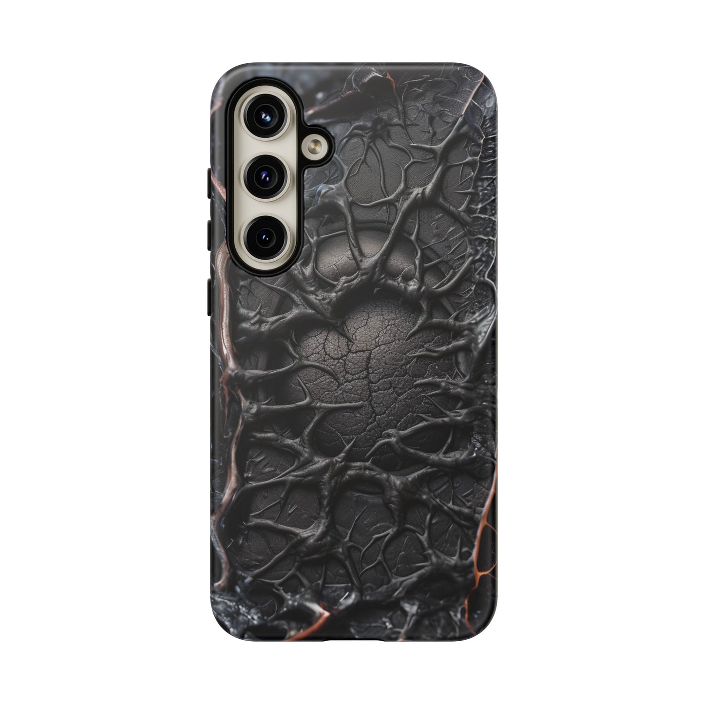 Black Veins Tough Phone Case – Lovecraftian Horror Design for iPhone, Samsung Galaxy, and Google Pixel Devices