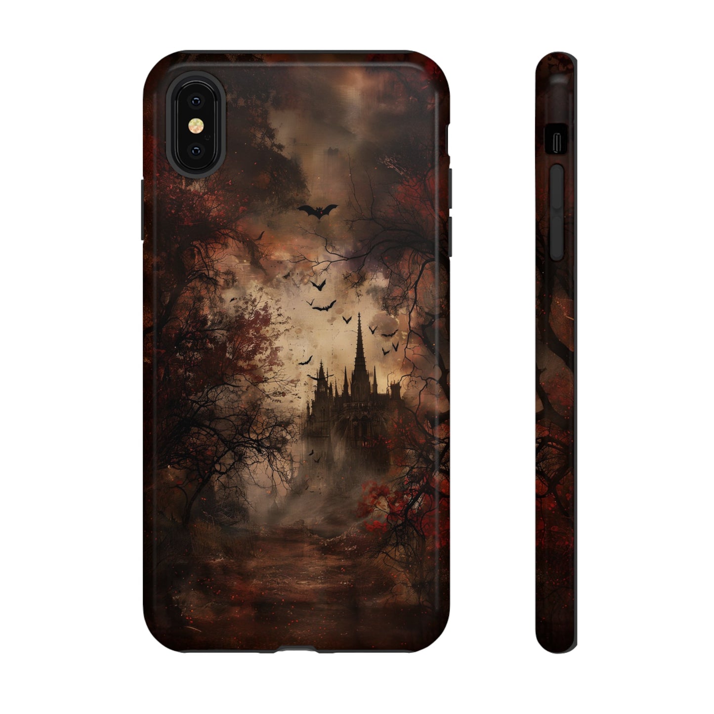 Gothic Castle Phone Case - Spooky Halloween Design for iPhone, Samsung Galaxy, Google Pixel Devices