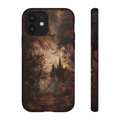 Gothic Castle Phone Case - Spooky Halloween Design for iPhone, Samsung Galaxy, Google Pixel Devices