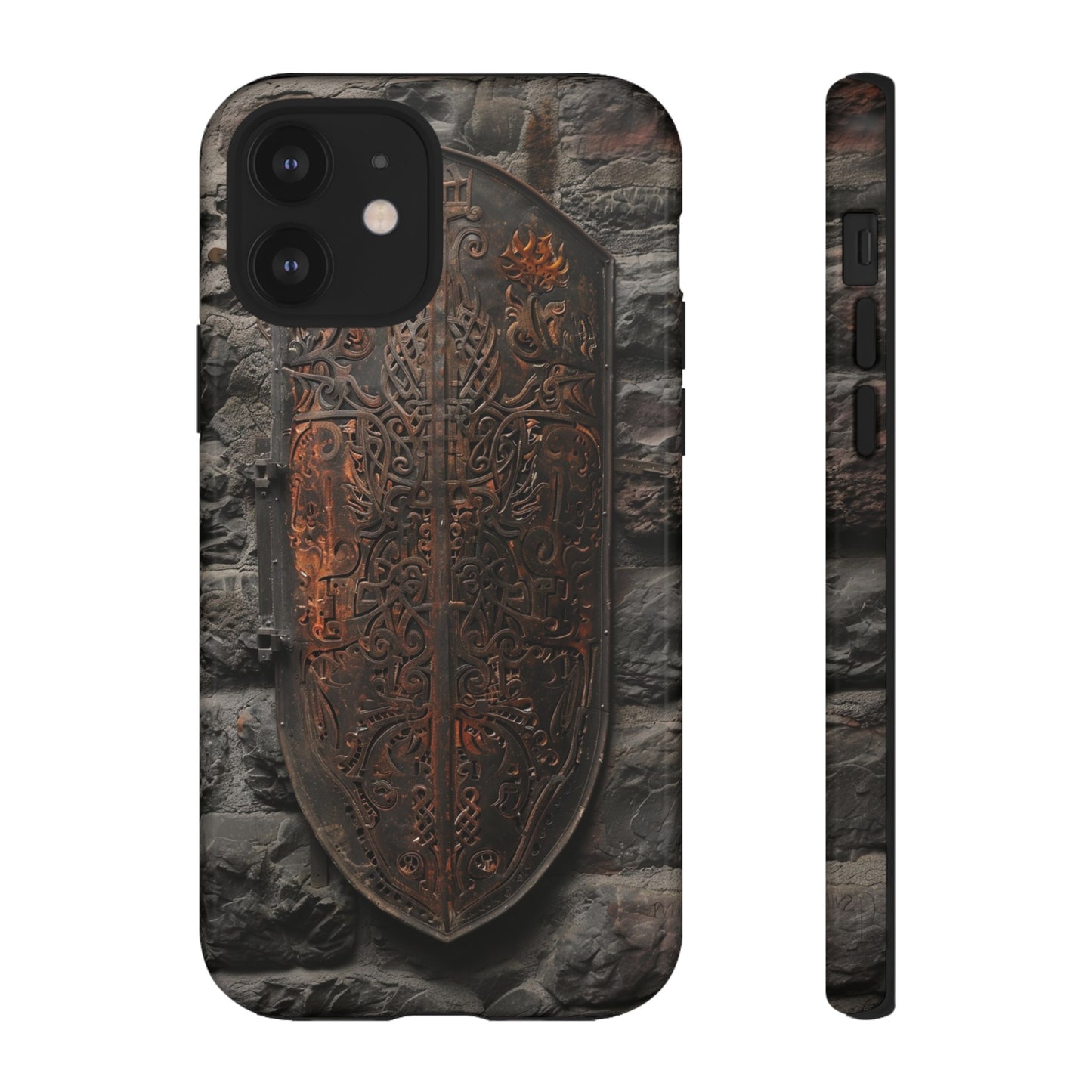 Medieval Shield Phone Case - Ornate Ancient Armor Design for iPhone and Samsung Galaxy Devices