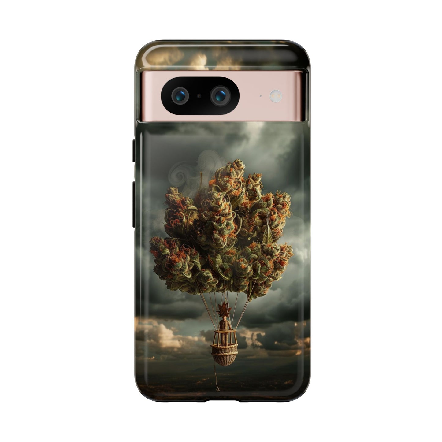 Cannabis Balloon Adventure Phone Case - For iPhone, Samsung Galaxy, and Google Pixel Devices