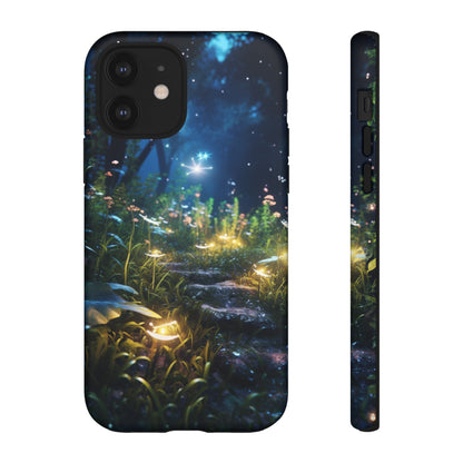 Fireflies in the Forest Tough Phone Case – Enchanting Summer Night Design for iPhone, Samsung Galaxy, and Google Pixel Devices