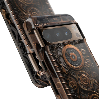 Gearworks 2 Phone Case – Steampunk Victorian Design with Gears and Clockwork for iPhone, Samsung Galaxy, and Google Pixel Devices