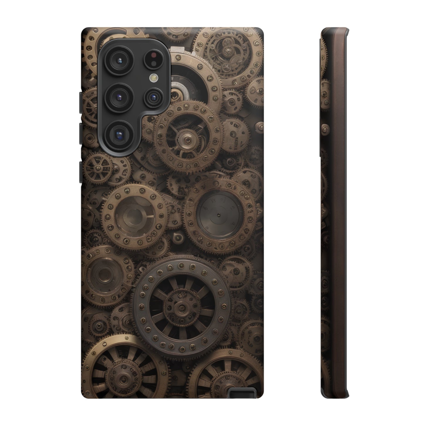 Gearworks 3 Phone Case – Steampunk Victorian Design with Gears and Clockwork for iPhone, Samsung Galaxy, and Google Pixel Devices