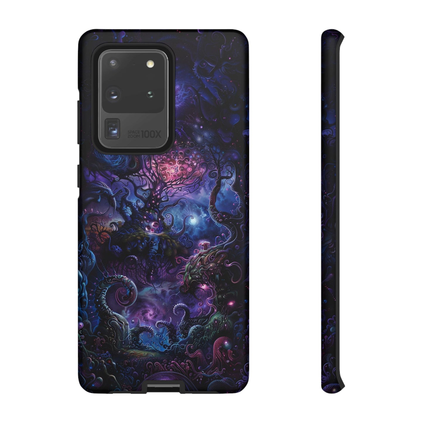 Trippy Psychedelic Alien Landscape Phone Case - Vibrant Abstract Design for iPhone, Samsung Galaxy and Google Pixel Devices