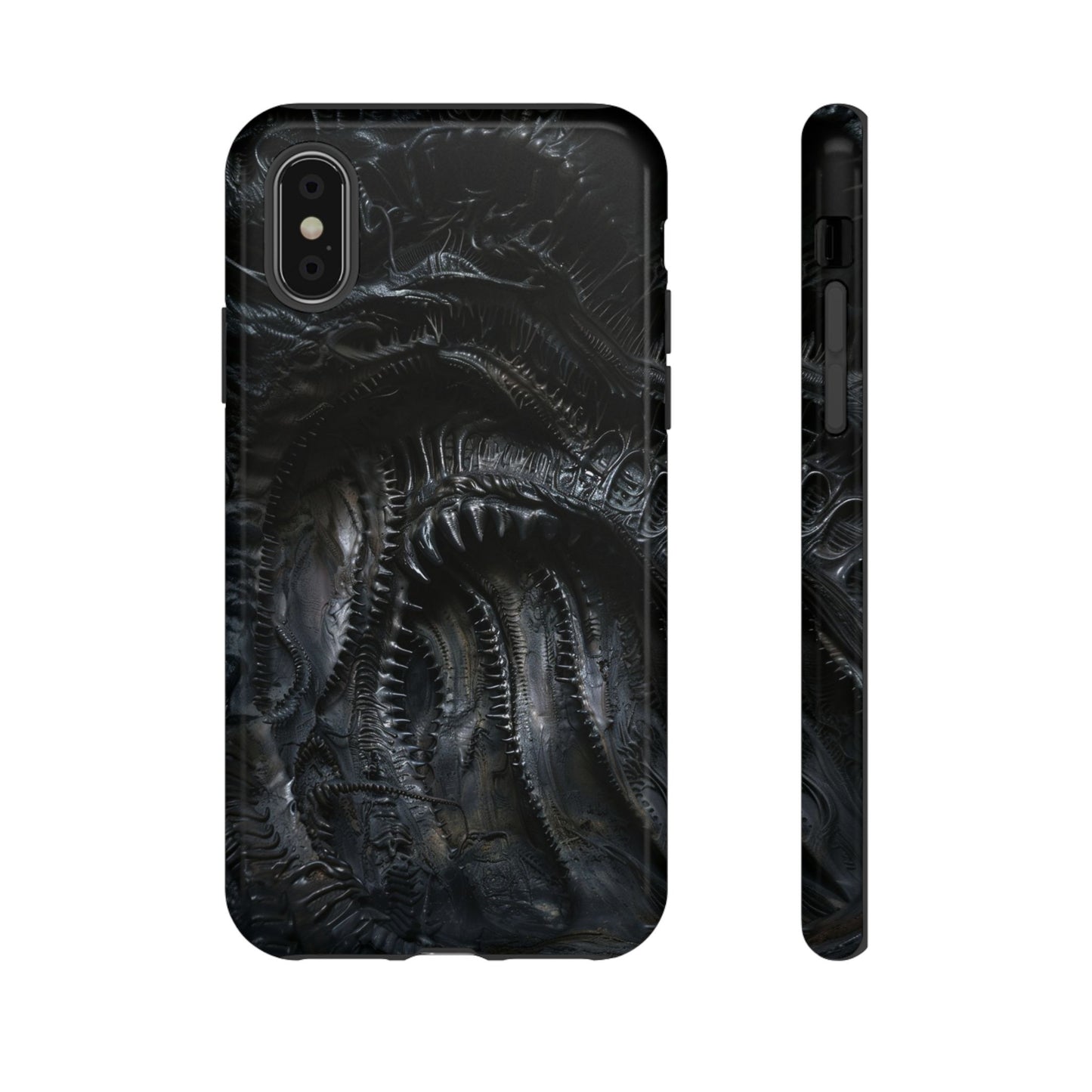 Surreal Biomechanical Phone Case - Gothic Sci-Fi Art for iPhone, Samsung Galaxy, and Google Pixel Devices