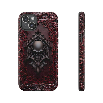 Vampiric Tough Phone Case – Gothic Skull Vampire Design for iPhone, Samsung Galaxy, and Google Pixel Devices