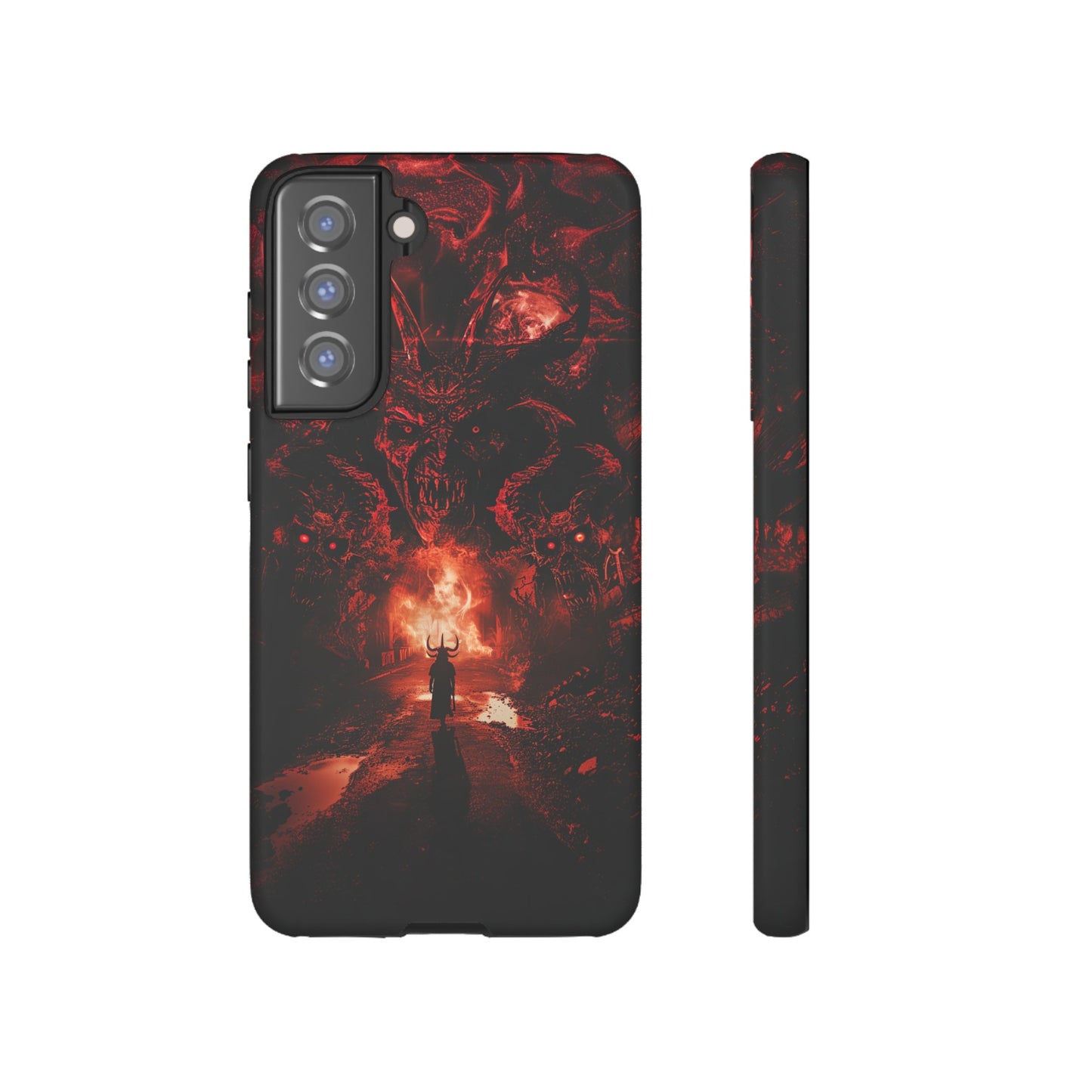 The Road to Hell Phone Case – Gothic Demon and Devil Design for iPhone, Samsung Galaxy, and Google Pixel Devices