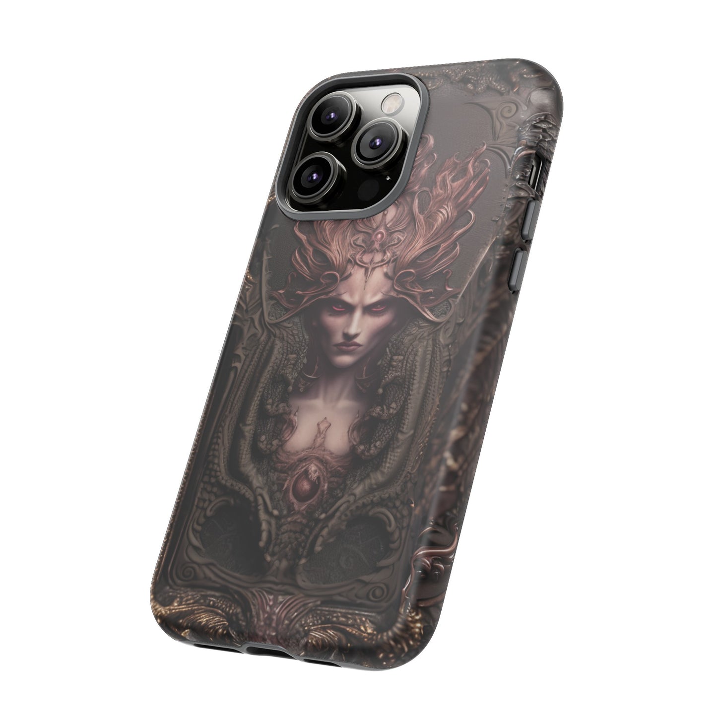 Dark Lilith Phone Case – Horned Hell Horror Design for iPhone, Samsung Galaxy, and Google Pixel Devices