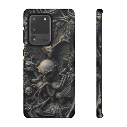 Those Who Dwell Below #1 Phone Case – Intricate Gothic Skeleton Design for iPhone, Samsung Galaxy, Google Pixel Devices