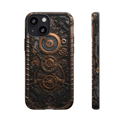 Gearworks 2 Phone Case – Steampunk Victorian Design with Gears and Clockwork for iPhone, Samsung Galaxy, and Google Pixel Devices