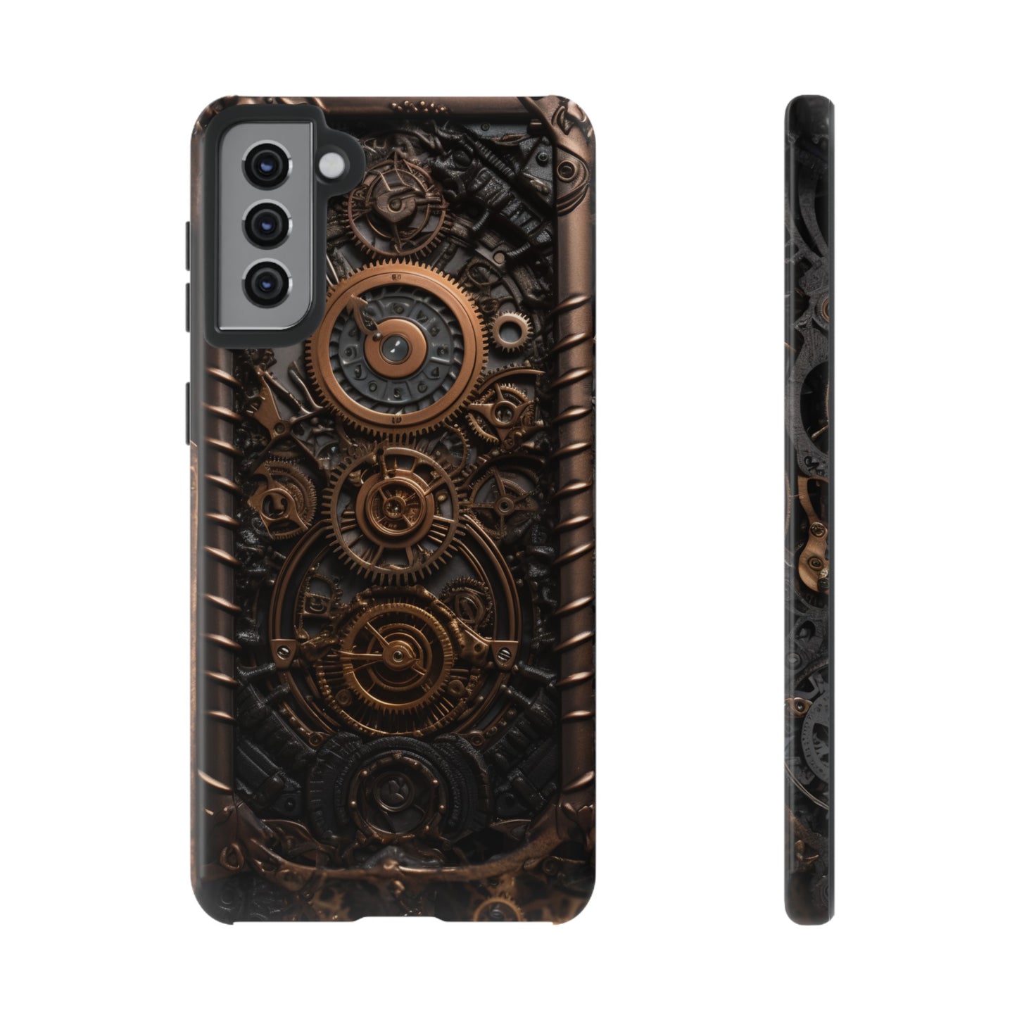 Gearworks 2 Phone Case – Steampunk Victorian Design with Gears and Clockwork for iPhone, Samsung Galaxy, and Google Pixel Devices