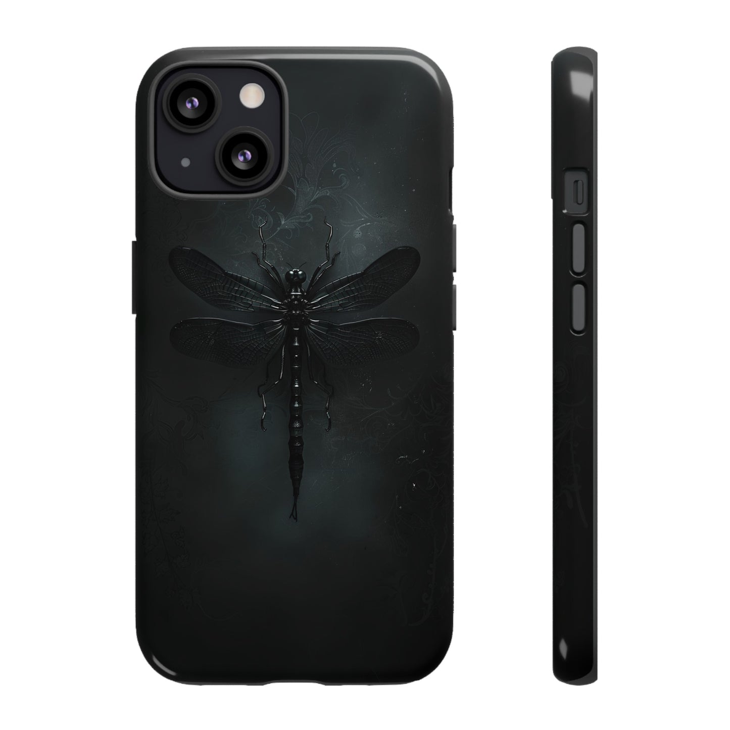 Gothic Dragonfly Phone Case – Dark Elegance Design for iPhone, Samsung Galaxy, and Google Pixel Devices