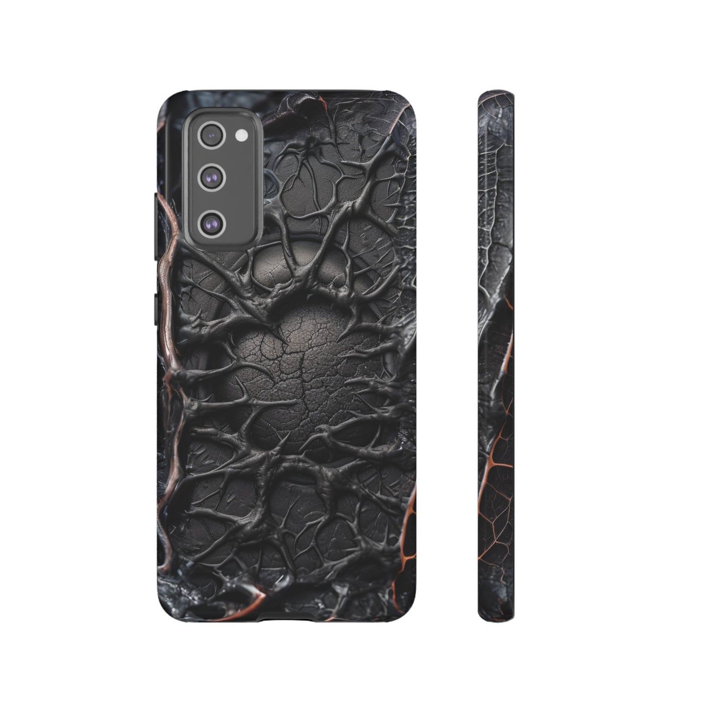 Black Veins Tough Phone Case – Lovecraftian Horror Design for iPhone, Samsung Galaxy, and Google Pixel Devices