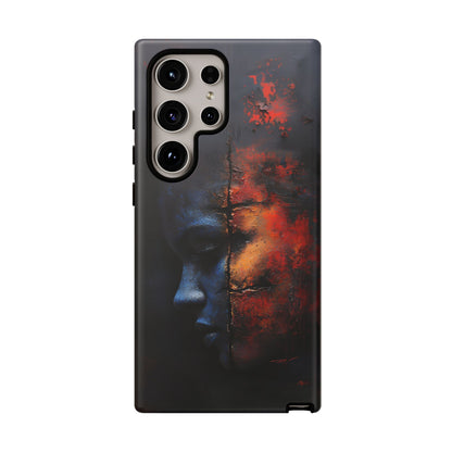 Abstract Duality Art Phone Case - Bold Modern Design