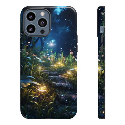 Fireflies in the Forest Tough Phone Case – Enchanting Summer Night Design for iPhone, Samsung Galaxy, and Google Pixel Devices