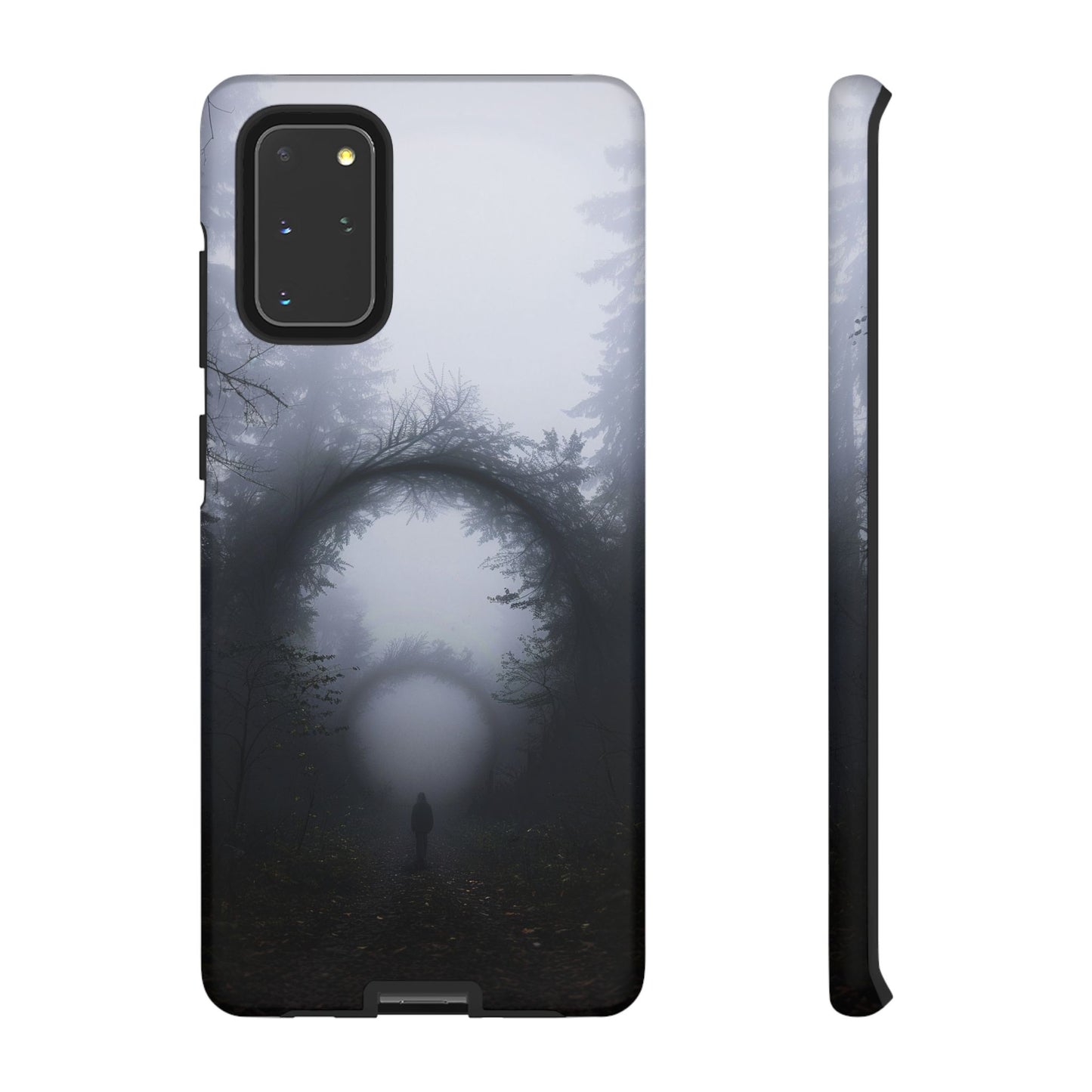 Mystical Forest Portal Phone Case - Atmospheric Foggy Path with Enchanted Tunnel For iPhone, Samsung Galaxy, and Google Pixel Devices.