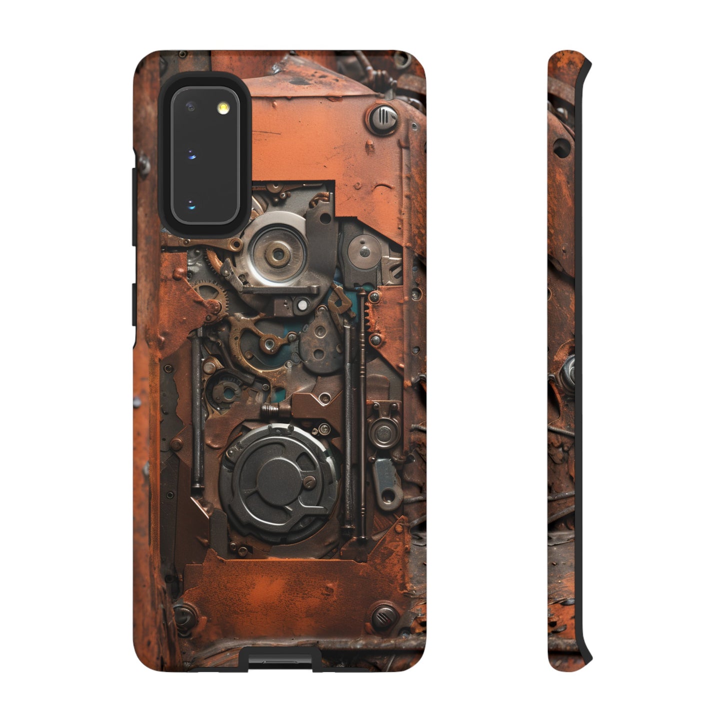 Rusted Mechanisms Phone Case – Steampunk Metal Gear Design for iPhone, Samsung Galaxy, and Google Pixel Devices