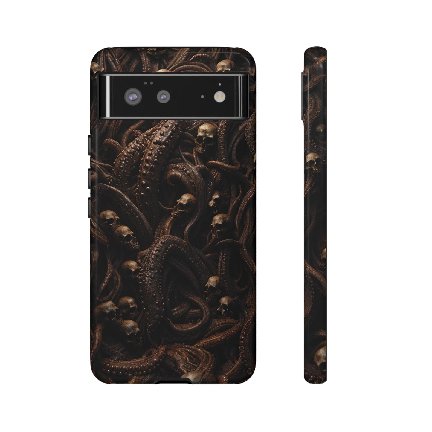 Skulls and Tentacles Phone Case – Lovecraftian Horror Design for iPhone, Samsung Galaxy, and Google Pixel Devices