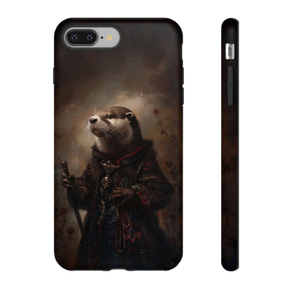 Noble Otter King Phone Case - Vintage Gothic Animal Art Design for iPhone, Samsung Galaxy, and Google Pixel Devices