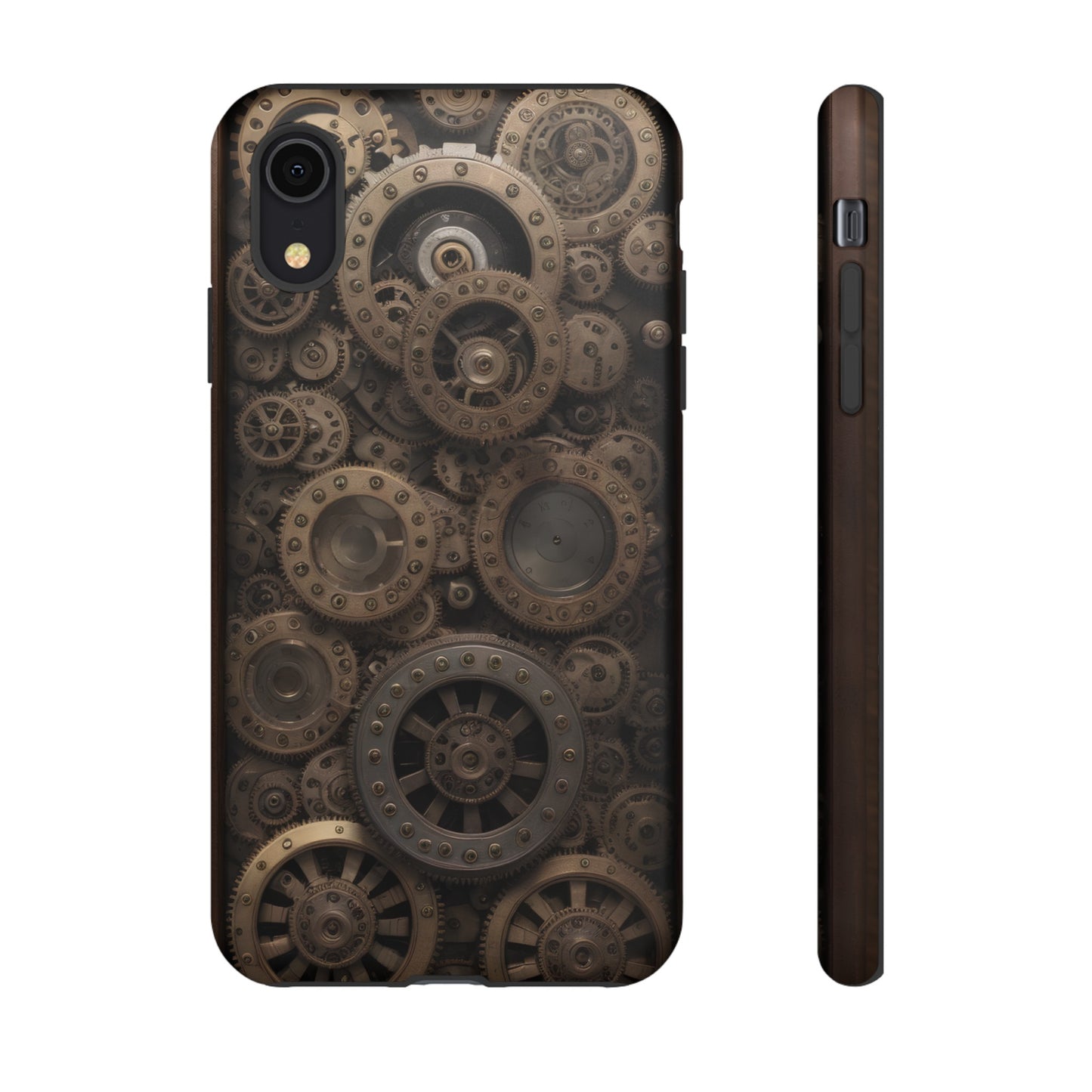 Gearworks 3 Phone Case – Steampunk Victorian Design with Gears and Clockwork for iPhone, Samsung Galaxy, and Google Pixel Devices