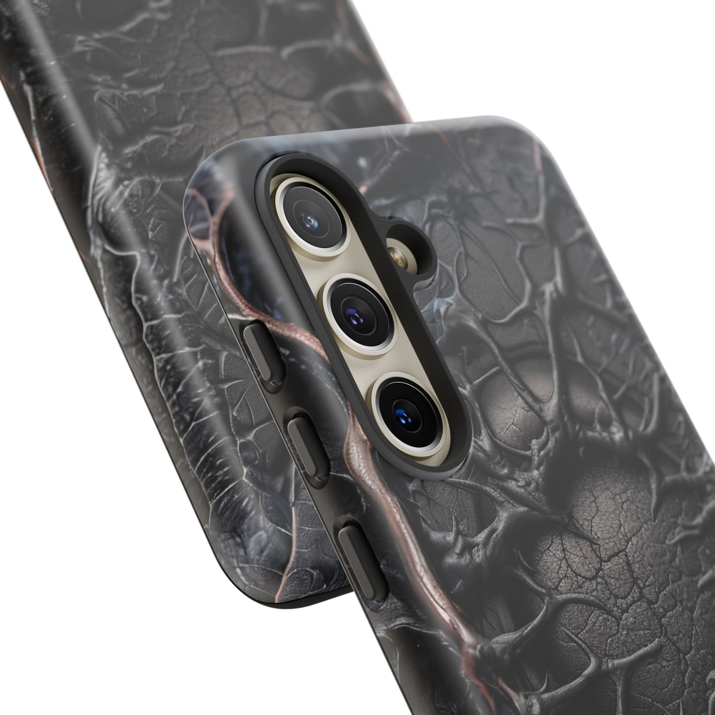 Black Veins Tough Phone Case – Lovecraftian Horror Design for iPhone, Samsung Galaxy, and Google Pixel Devices