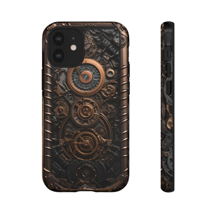 Gearworks 2 Phone Case – Steampunk Victorian Design with Gears and Clockwork for iPhone, Samsung Galaxy, and Google Pixel Devices